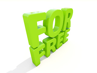 Image showing 3d words for free