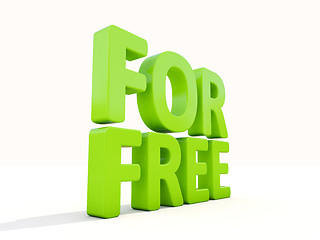 Image showing 3d words for free