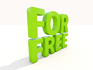 Image showing 3d words for free