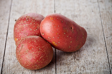 Image showing organic potatoes 