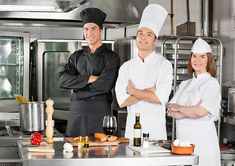 Image showing Chefs Standing With Arms Crossed