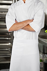 Image showing Male Chef Standing With Arms Crossed