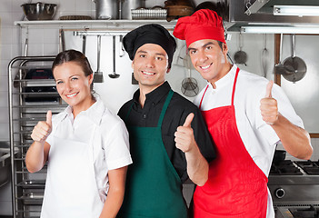 Image showing Chefs Giving Thumbs Up