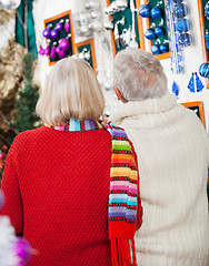 Image showing Senior Couple At Christmas Store