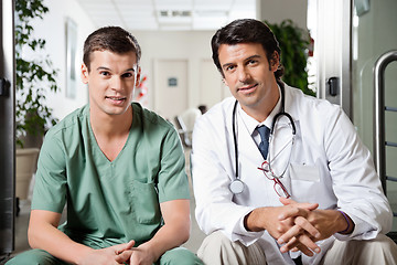 Image showing Medical Coworkers Sitting Together