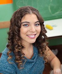 Image showing Teacher Smiling In Classroom