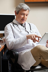 Image showing Doctor Using Digital Tablet