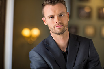 Image showing Young Businessman At Coffeeshop