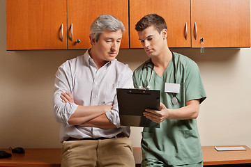 Image showing Patient With Technician At Clinic