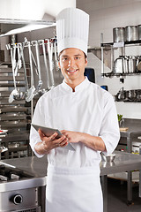 Image showing Male Chef With Digital Tablet