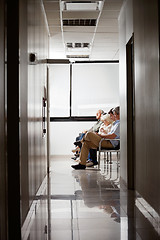 Image showing People In Hospital's Waiting Area