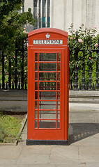 Image showing Red phone box