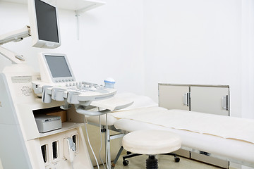 Image showing Medical Room With Ultrasound Machine In Clinic