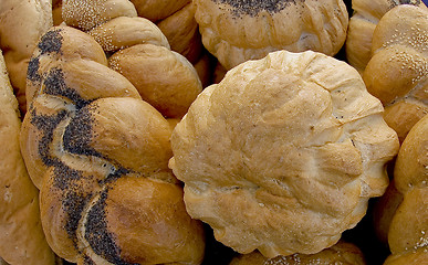 Image showing Fresh crusty white bread