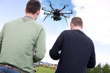 Image showing Pilot and Photographer with Photography Drone