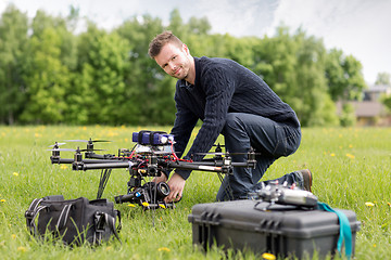 Image showing Portrait of an UAV Aerial Photography