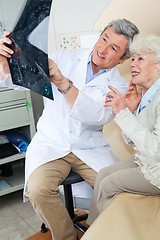 Image showing Radiologist Explaining X-ray To Patient