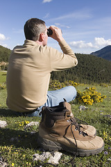 Image showing Resting in the mountains