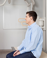 Image showing Man In X-ray Room