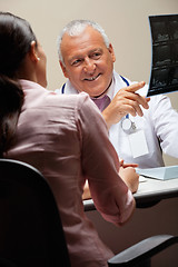 Image showing Radiologist Showing X-ray To Patient