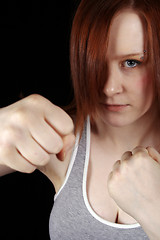 Image showing red head boxer