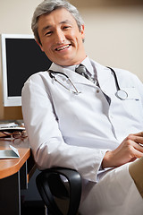 Image showing Happy Doctor In Clinic