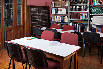 Image showing Interior Of Empty Library