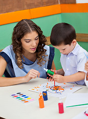 Image showing Teacher Student In Class