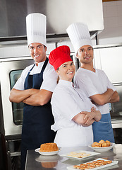 Image showing Team Of Confident Chefs