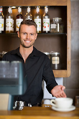 Image showing Environmental Portrait of Barista