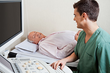 Image showing Technician Smiling At Patient