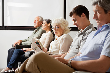 Image showing People Waiting In Lobby