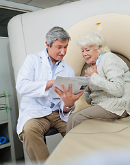 Image showing Doctor Explaining Female Patient