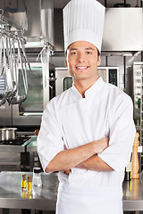 Image showing Young Chef With Arms Crossed