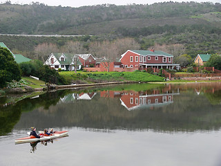 Image showing family canoeing