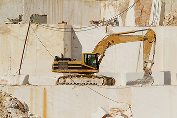 Image showing White marble quarry