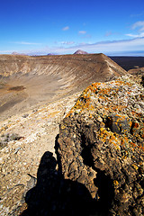 Image showing timanfaya  in los volcanic r 