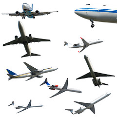 Image showing Plane collection isolated on a white background. High resolution