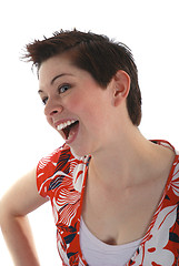 Image showing Quirky brunette