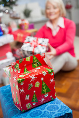 Image showing Closeup Of Christmas Presents