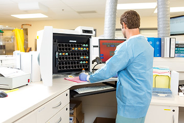 Image showing Hematology Analysis in Hospital Laboratory