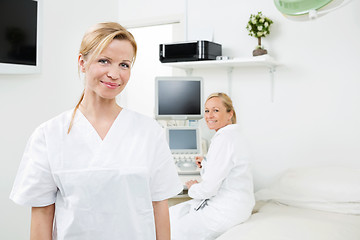 Image showing Happy Female Gynecologists In Clinic
