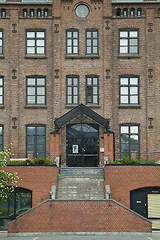 Image showing Facade of old brick building