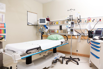 Image showing Emergency Hospital Bed With Equipment