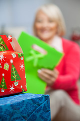 Image showing Closeup Of Christmas Presents