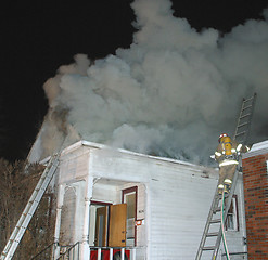 Image showing house fire