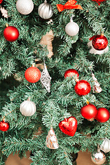 Image showing Closeup Of Christmas Tree