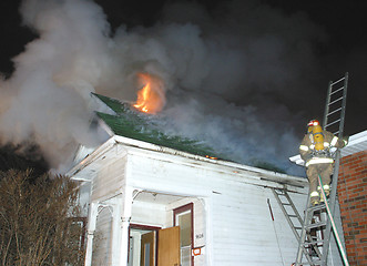 Image showing house fire