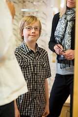 Image showing Boy Wearing Glasses In Store