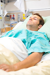 Image showing Patient Resting On Bed